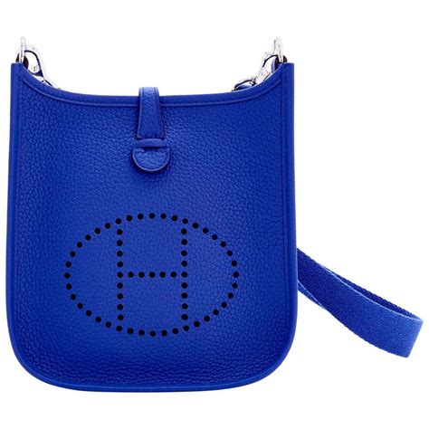 hermes evelyne bag electric blue